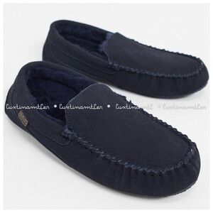 Totes Sheepskin Suede Moccasin Slippers